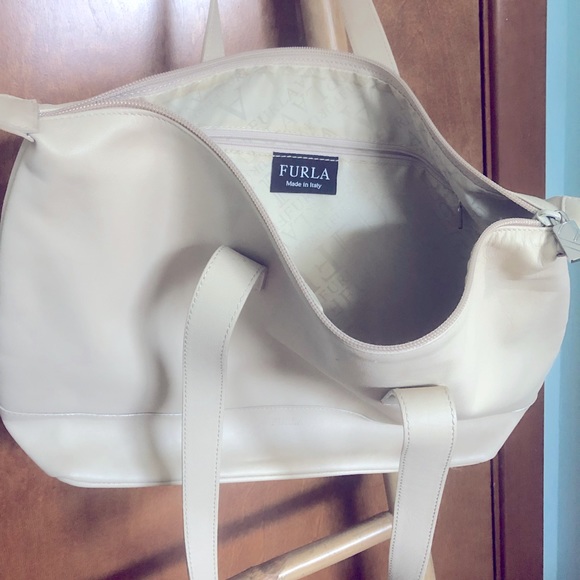 Furla Handbags - Cream Furla Leather Purse